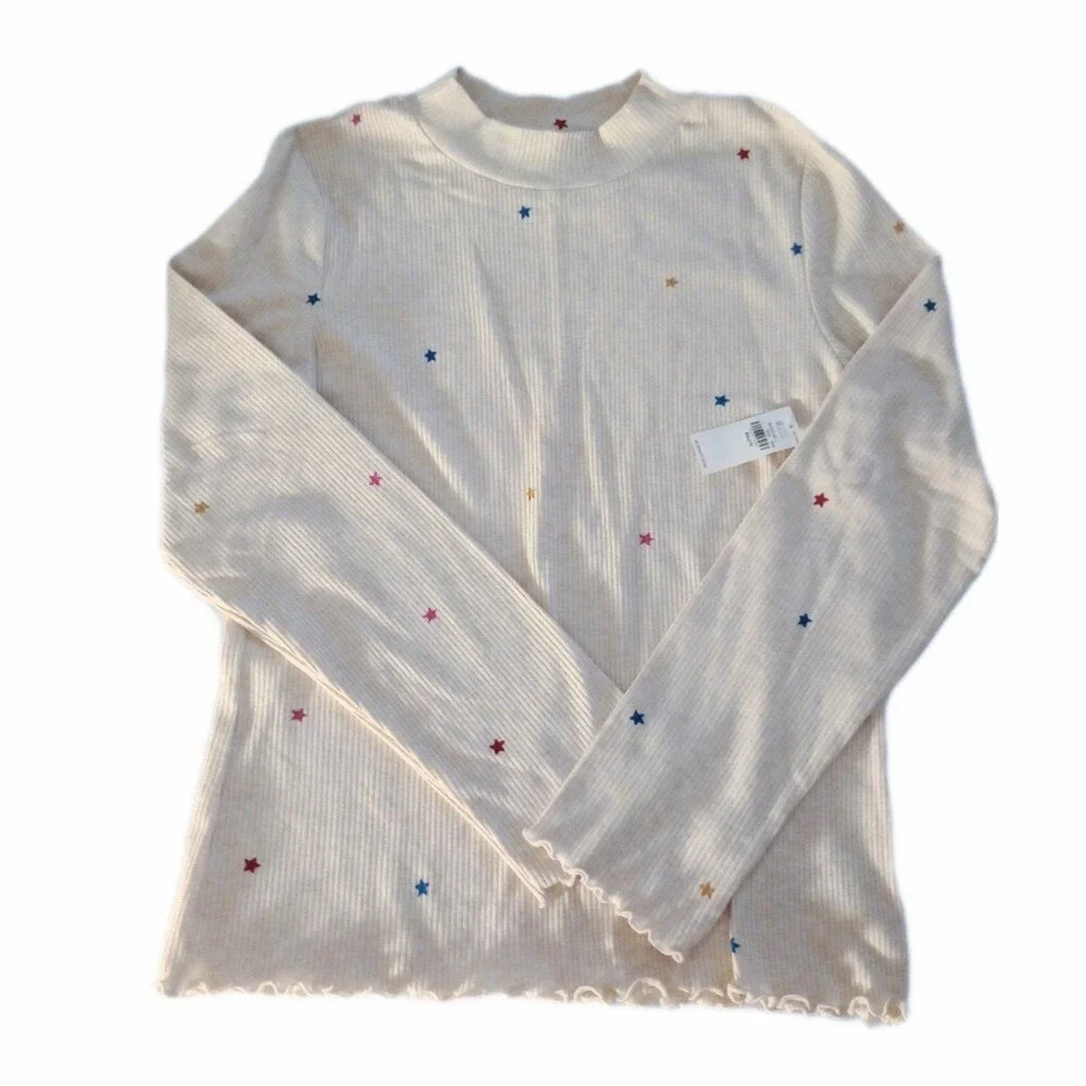 NWT Old Navy Cream Turtleneck Top sz 18 XXL Girls